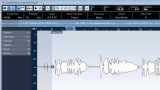 Arbeiten mit Cubase 5  Sample Editor 01 [upl. by Llewsor]