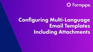 Configuring MultiLanguage Email Templates Including Attachments  Lasernet BC Connector [upl. by Gnuhc]