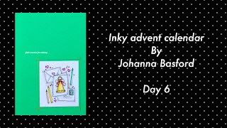 INKY ADVENT CALENDAR by Johanna Basford  day 6  faber Castell Polychromos [upl. by Hsiwhem]