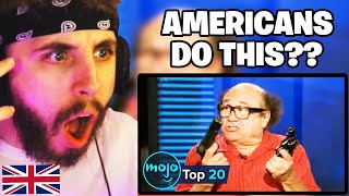 Brit Reacts to 20 Things Only Americans Do And Think Its Normal [upl. by Naig714]