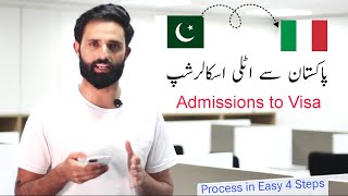 Italy Scholarships Admission amp Visa Process in 4 Easy Steps  Study Abroad 2024  Without IELTS [upl. by Seiuqram569]