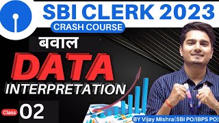 Data Interpretation DI for SBI Clerk Prelims  SBI Clerk 2023 Maths Classes by Vijay Mishra [upl. by Yendahc]