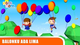 Balonku ada Lima Lagu Anak Populer  Bahasa Indonesia [upl. by Wenda78]