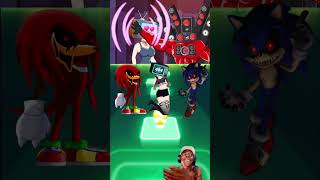 Knuckles EXE vs Dark Sonic EXE vs TV Woman x Titan SpeakerMan x Coffin Dance Tiles Hop shorts [upl. by Hsemar]