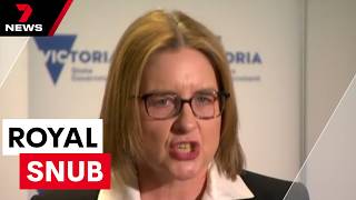 Victorian Premier Jacinta Allan refuses to meet Royals in Canberra  7NEWS [upl. by Lozano]