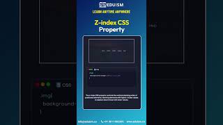 Zindex CSS Property css html javascript artificialintelligence ai ml webdev cssbeginners [upl. by Carlock]