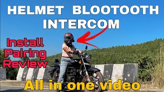 BEST HELMET BLUETOOTH HEADSET IN BUDGET VNETPHONE V6  PAIRINGUSEREVIEW [upl. by Alaik]