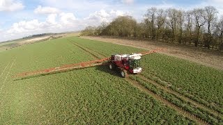 Bateman RB55 Sprayer  36m Boom  Aerial Footage [upl. by Kliment]