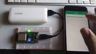 ESP32 Blynk LED dimming test [upl. by Fesuoy803]