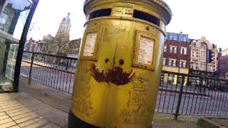 🔵 Gold Royal Mail Post Box Stratford London Olympic Commemoration by Royal Mail [upl. by Idihc]