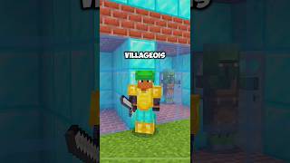 Villageois Zombie VS Zombie  Test minecraft [upl. by Ayotal]