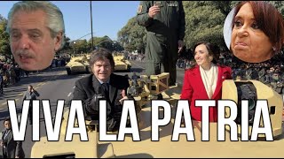 Lagrimas de Zurdo🤣 Desfile Militar del 9 de Julio con Milei y Villarruel Desfile con CFK Y ALVERSO [upl. by Lette518]