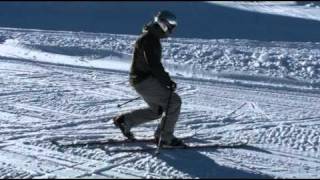 Freeheel Starters Lesson  Introduction to Telemark Skiing [upl. by Nolasba]