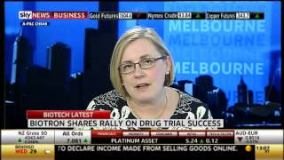 Biotron MD Michelle Miller interview on Sky News Business  19313 [upl. by Neitsirk727]