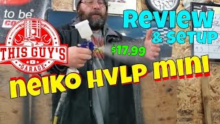 NEIKO 31207A HVLP MINI SPRAY GUN unboxing and setup [upl. by Kcim]