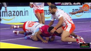 Top tackles by Ravinder Pahal in Pro Kabaddi League Season 4 [upl. by Wharton]