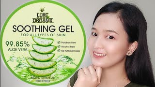 LUXE ORGANIX SOOTHING GEL ALOE VERA EFFECTIVE BA  IVY DIAZ [upl. by Ormond928]