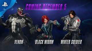 Marvel vs Capcom Infinite – Winter Soldier Black Widow and Venom Gameplay  PS4 [upl. by Torray]