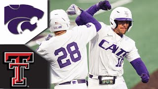 14 Texas Tech vs Kansas State Baseball Highlights  CLOSE GAME  College Baseball Highlights 2023 [upl. by Aleedis943]