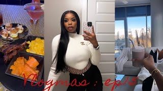 VLOGMAS WORKING FROM HOME TRYING A NEW RESTAURANT IN ATL BOMB SALAD RECIPE  MORE [upl. by Laamaj]