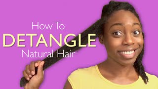 How to DETANGLE Natural Hair [upl. by Chapen]