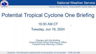 Potential Tropical Cyclone One Webinar 1 for the RGV [upl. by Mloclam]