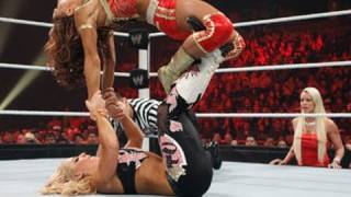 Raw Eve vs Natalya  Divas Championship Lumberjill Match [upl. by Ecinev674]