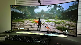 INSANE Graphics Black Myth Wukong on a 2024 LG UltraWide OLED  LG45GS96QB Gameplay Part 12 [upl. by Lundin]