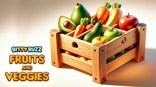 Learn ABCs with Fruits amp Veggies Simple Alphabet Tour [upl. by Anomahs]