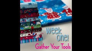 Tinsel Tree Quilt Along  Week One Gather Your Tools [upl. by Key649]