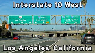 Interstate 10 West  Los Angeles California  Redlands to Santa Monica [upl. by Lezned]