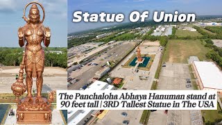 3rd Tallest Statue in The USA fpv drone pov houston statue india temple sri pointofinterest [upl. by Ardnazxela507]