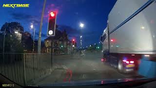 Dangerous Driving  Lorry Driver Ignores Red Light  A406 North Circular London [upl. by Angelina331]