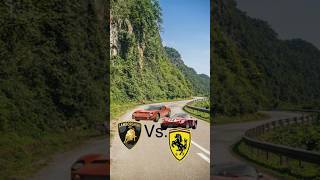 Ferrari vs Lamborghini which one is better cars ferrari Lamborghini power racing [upl. by Ahsita]