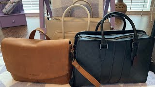 What’s in my work bagsCoach Portland Leather Goods3 work bags for different occasions [upl. by Kado]