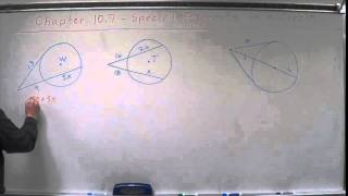 Geometry Chapter 107  Special Segments in a Circle  Sample Problems [upl. by Adrian]