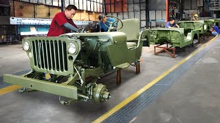 Inside Filipino Giant Factory Building WW2 Willys Jeep Parts  Production Line [upl. by Leroj54]