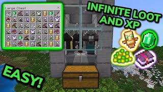 EASIEST 121 RAID FARM TUTORIAL in Minecraft Bedrock MCPEXboxPSSwitchPC [upl. by Muldon85]