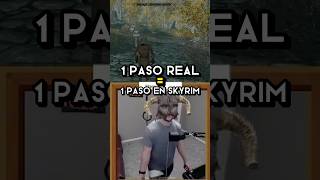 ¿Cómo de GRANDE sería SKYRIM en la VIDA REAL 🤔🚶 skyrim gaming [upl. by Dunc89]