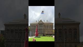 Belfast City Centre Rise Sculpture Belfry Tower Big Fish Northern Ireland Titanic Museumreel [upl. by Rybma]