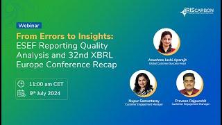 From Errors to Insights ESEF Reporting Quality Analysis and 32nd XBRL Europe Conference Recap [upl. by Akimaj698]