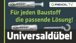 Universaldübel  Fischer UX Dübel  Nylondübel für eine Montage in jedem Baustoff German [upl. by Tallula]