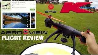 Kmart  Vivitar AeroView GPS Drone Flight Review [upl. by Bruyn334]