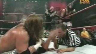 Road Dogg XPac amp The Rock vs HHH Billy Gunn amp Chyna  071299 [upl. by Schnell]