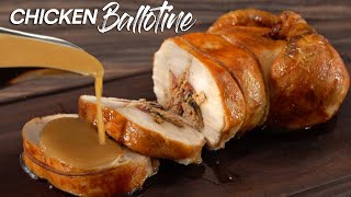 This chicken has NO BONES Its easy fancy and delicious Ballotine [upl. by Dodd]