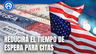 Embajada de EU adelantará citas de visas B1B2 [upl. by Ehtyde]