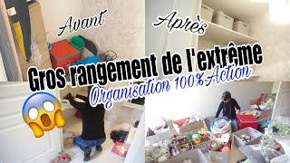 GROS RANGEMENT DE L’EXTRÊME 😱  RANGEMENT ET ORGANISATION 100ACTION [upl. by Marpet]