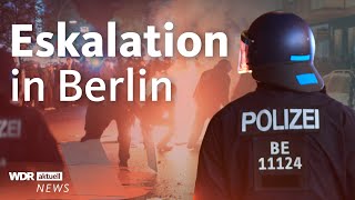 Der NahostKonflikt in Deutschland Demos in Berlin eskalieren  WDR aktuell [upl. by Anirhtak]