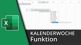 Excel Kalenderwoche Funktion  KALENDERWOCHE âœ… Tutorial [upl. by Jamill]