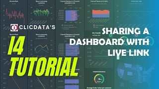 Share a Dashboard using a Live Link  i4 ClicData Tutorial [upl. by Lleruj719]